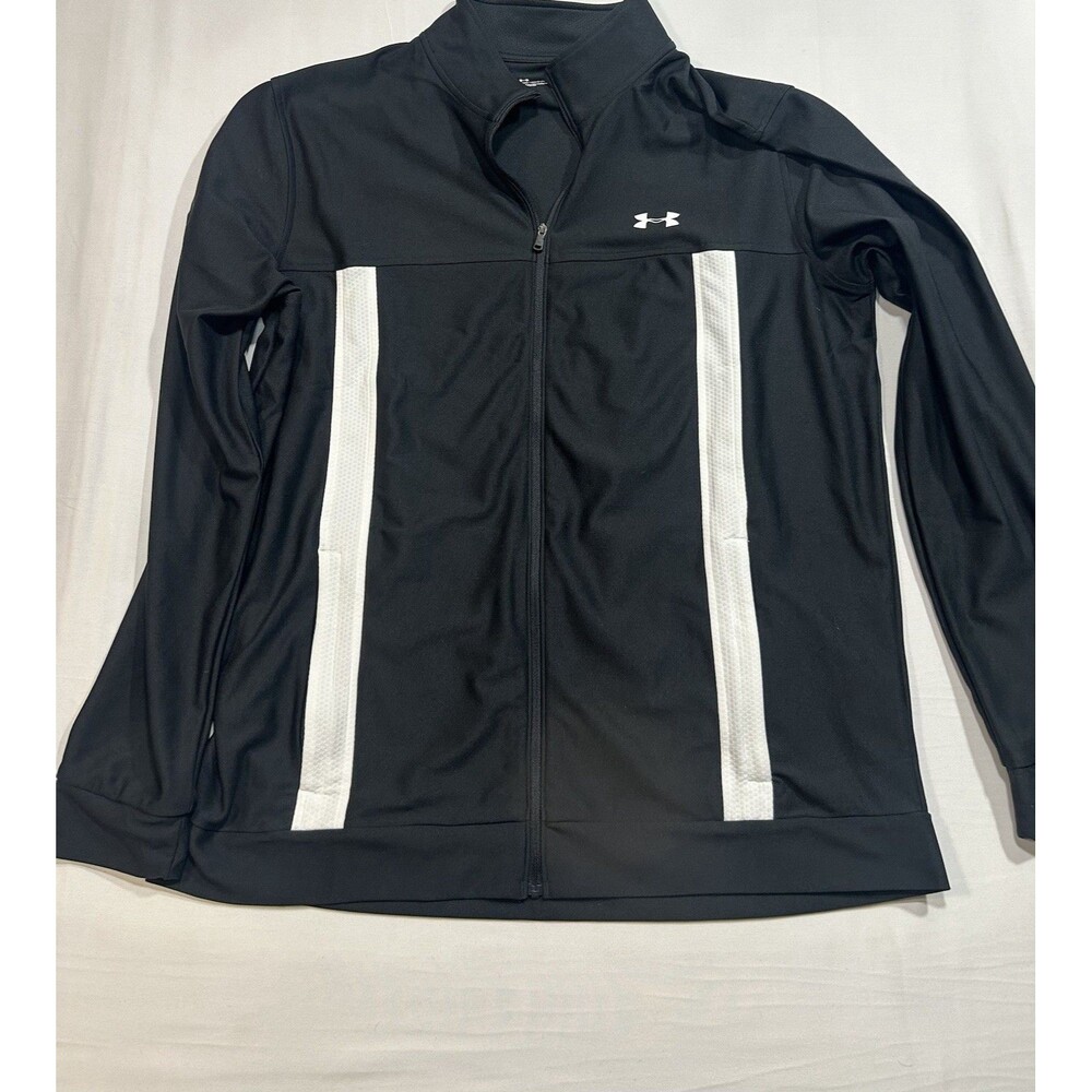 Under Armour Men's Black Zip Up Track Jacket  Size XL